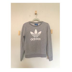 Adidas Grey Sweatshirt - Small